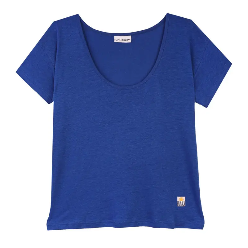 Square Cut Tee in Cobalt by L.F.Markey - Last Ones In Stock - UK 6-8