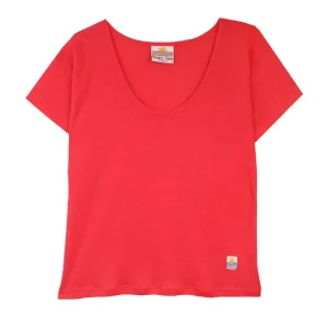 Square Cut Tee in Raspberry by L.F.Markey - Last Ones In Stock - UK 6-8