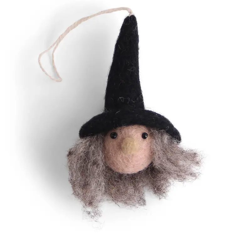 Witch Head Hanging Halloween Decoration by Gry & Sif
