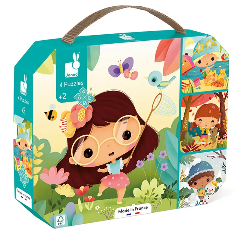 4 Puzzles The Four Seasons by Janod