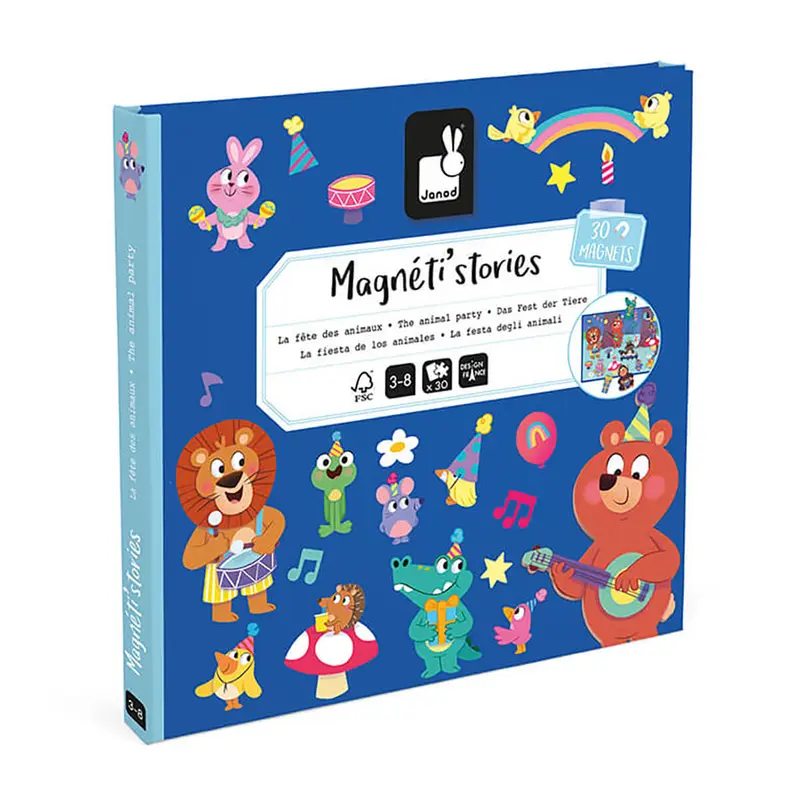 Animal Party Magneti Stories by Janod
