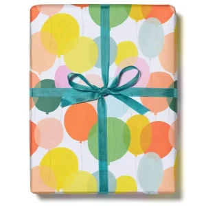 Birthday Balloons Gift Wrap by Red Cap Cards