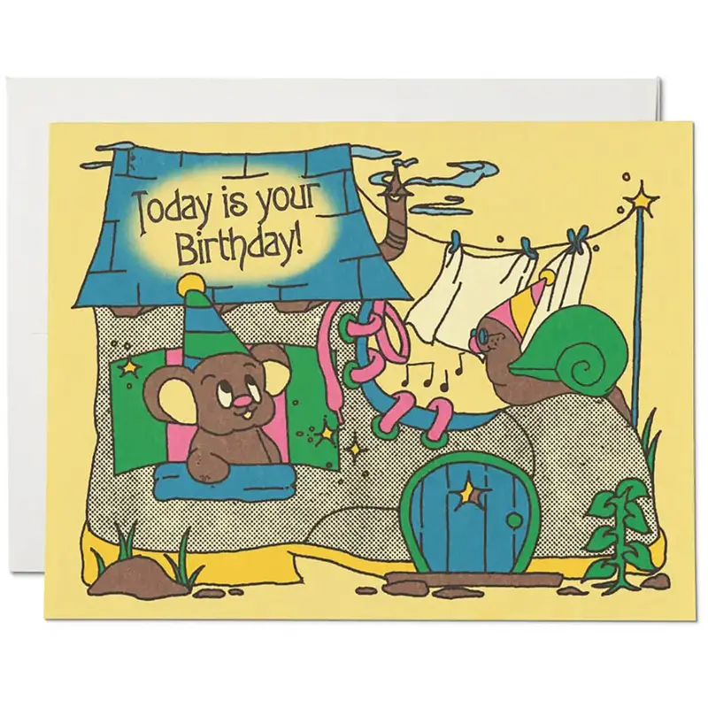 Birthday Boot Greetings Card by Red Cap Cards