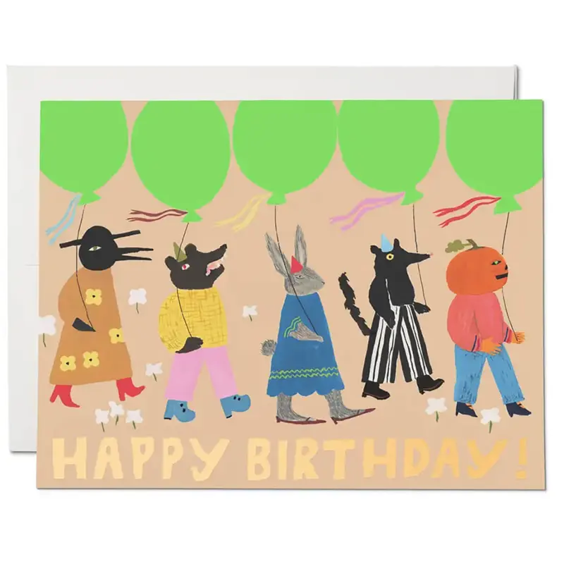Birthday March Greetings Card by Red Cap Cards