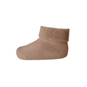 Cotton Terry Baby Ankle Socks in Tawny Brown by MP Denmark
