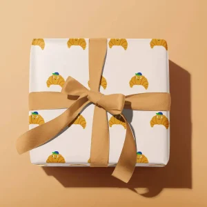 Cute Croissants Gift Wrap by Rumble Cards