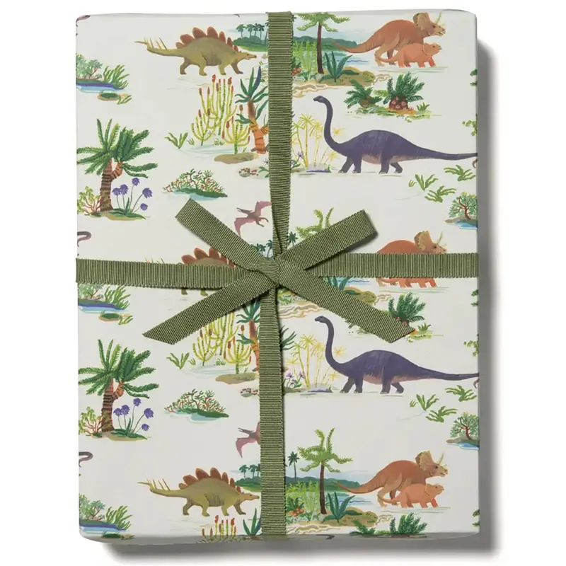 Dinosaurs Gift Wrap by Red Cap Cards