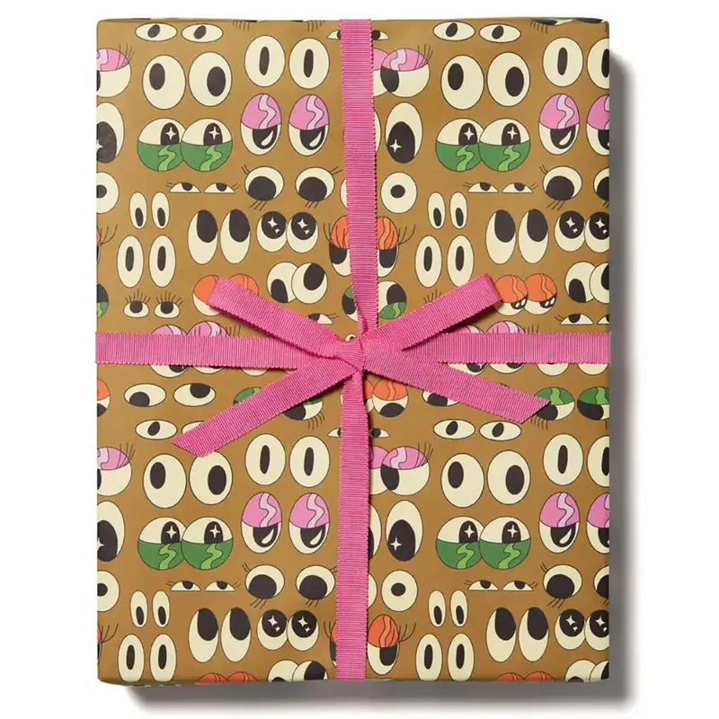 Eyeballs Gift Wrap by Red Cap Cards