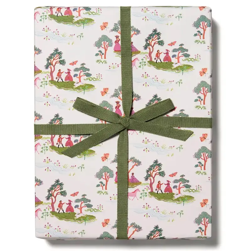 Fairy Toile Gift Wrap by Red Cap Cards