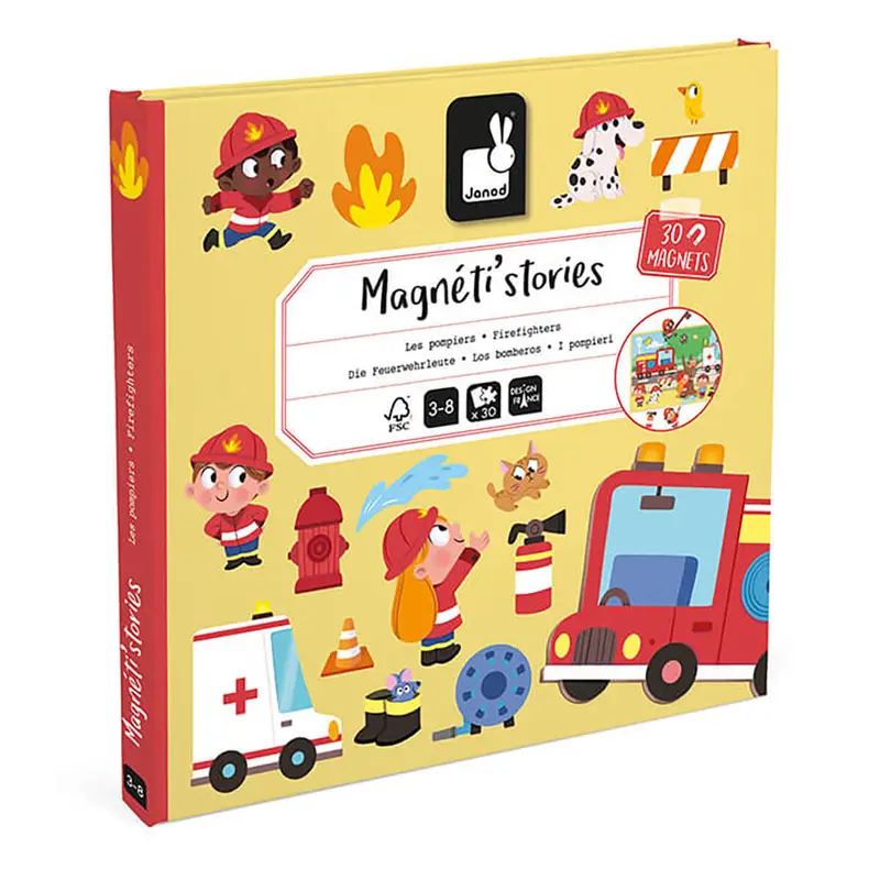 Firefighters Magneti Stories by Janod