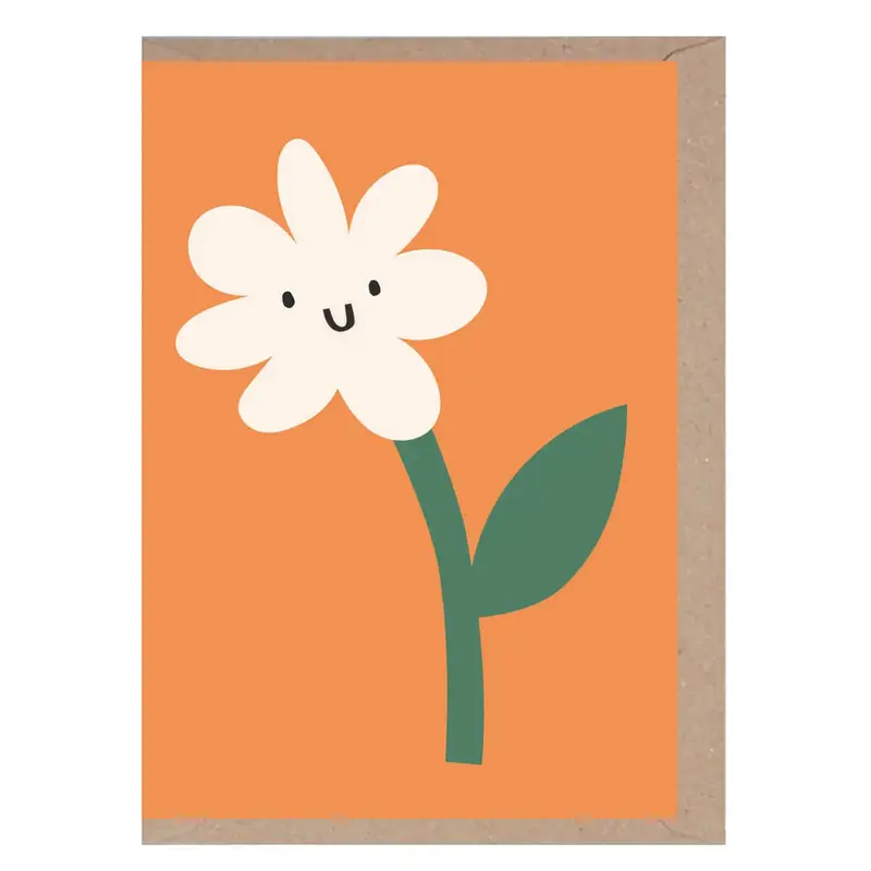 Flower Mini Greetings Card by Rumble Cards