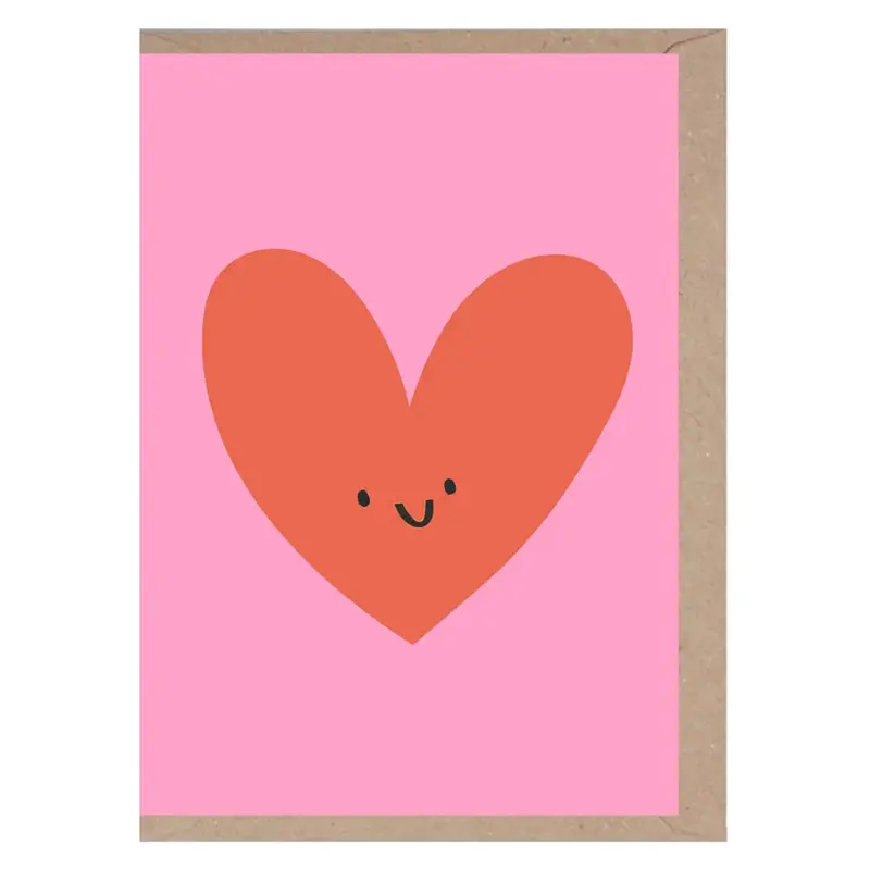 Love Heart Mini Greetings Card by Rumble Cards