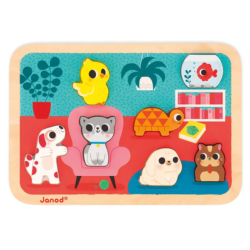 Pets Chunky Puzzle by Janod