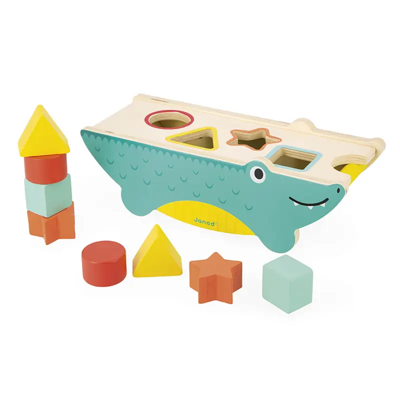 Shape Sorting Crocodile by Janod