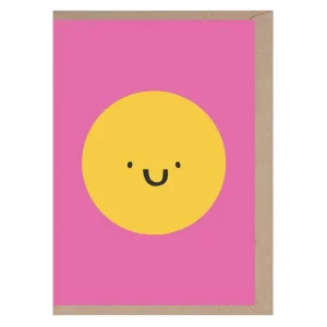 Smiley Face Mini Greetings Card by Rumble Cards