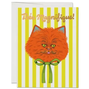 Tres Magnifique Greetings Card by Red Cap Cards
