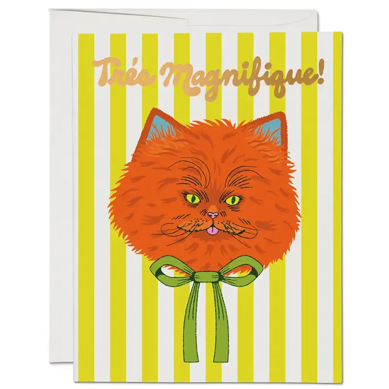 Tres Magnifique Greetings Card by Red Cap Cards