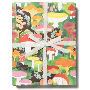 Woodland Mushrooms Gift Wrap by Red Cap Cards