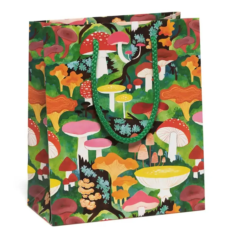 Woodland Mushrooms Medium Gift Bag By Red Cap Cards