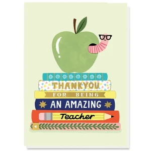 Best Teacher Ever Greetings Card by Holly Maguire for Stormy Knight