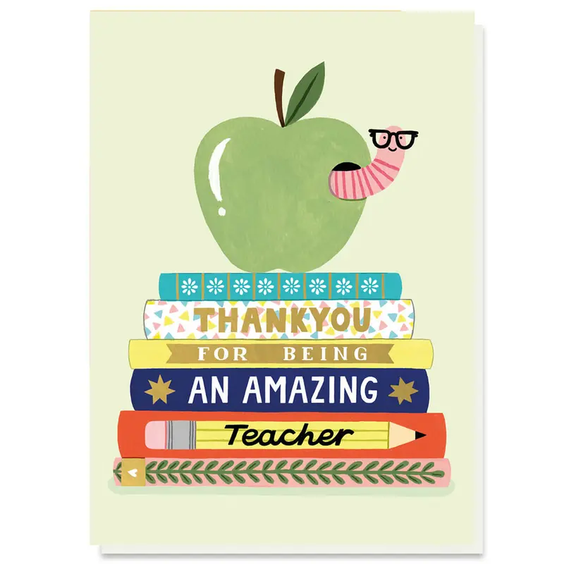 Best Teacher Ever Greetings Card by Holly Maguire for Stormy Knight