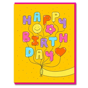 Birthday Balloons Greetings Card by Bailey Crouch for 1973
