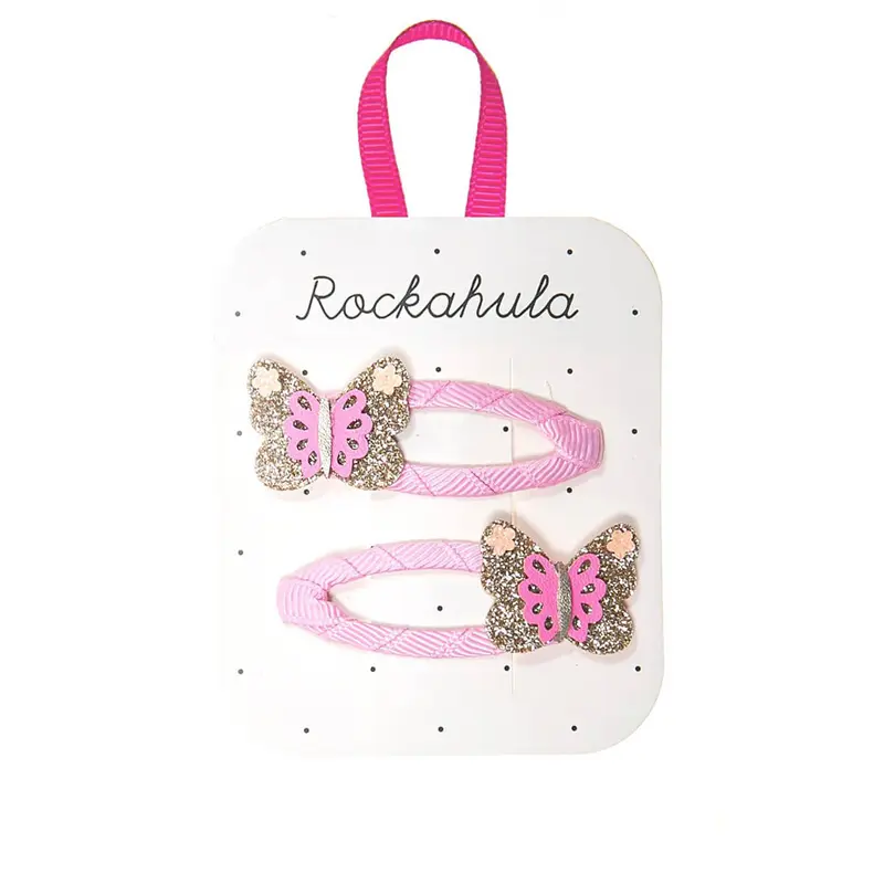 Bright Butterfly Hair Clips by Rockahula