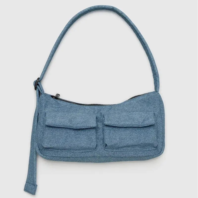 Cargo Shoulder Bag in Digital Denim by Baggu