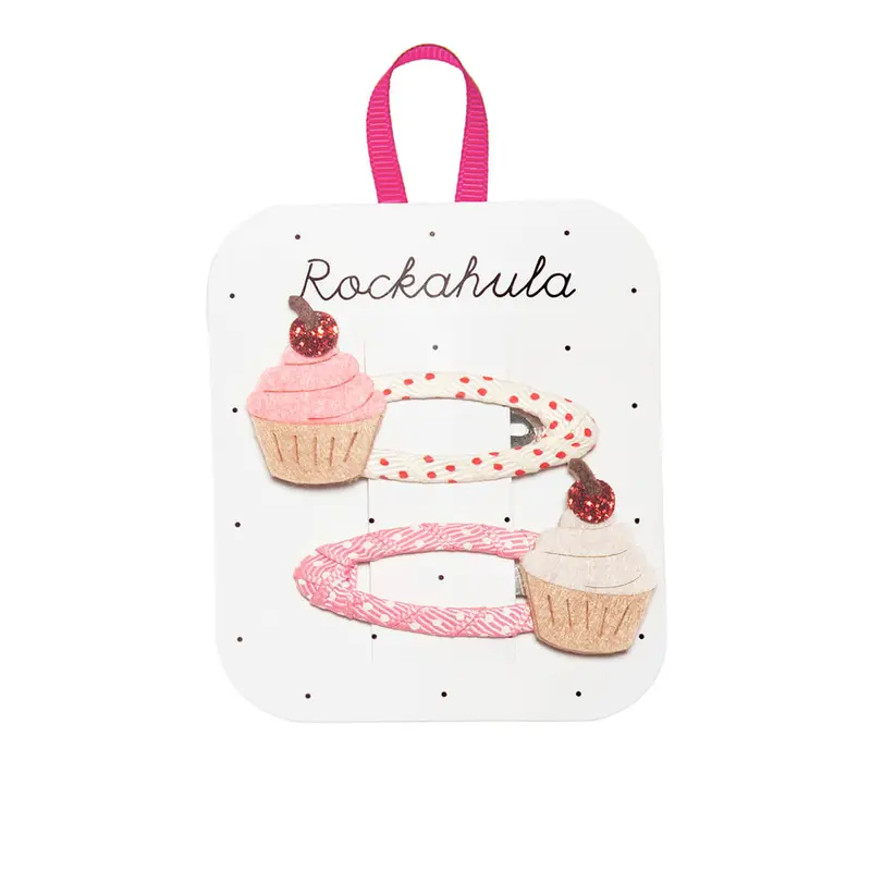 Cherry Cupcake Hair Clips by Rockahula