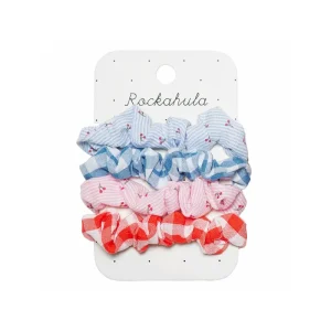 Cherry Gingham Scrunchie Set by Rockahula
