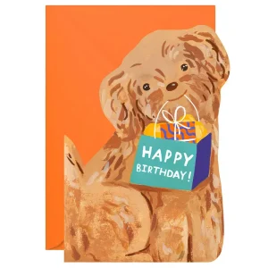 Dog Greetings Card by Ickaprint