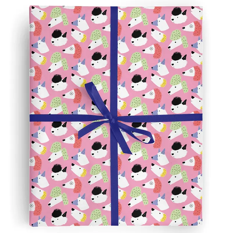 Doggies Gift Wrap By Carolyn Suzuki for 1973