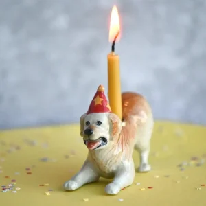 Golden Retriever Ceramic Cake Topper by Camp Hollow