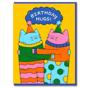 Hugging Cats Greetings Card by Bailey Crouch for 1973