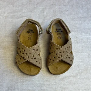 Ida Cut Out Sandals in Camel Suede by PP