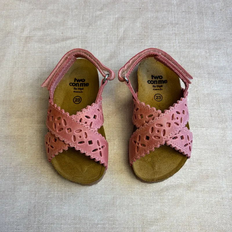Ida Cut Out Sandals in Rosa Pink by PP