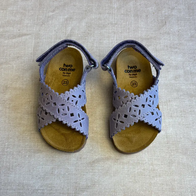 Ida Cut Out Sandals in Violetto by PP