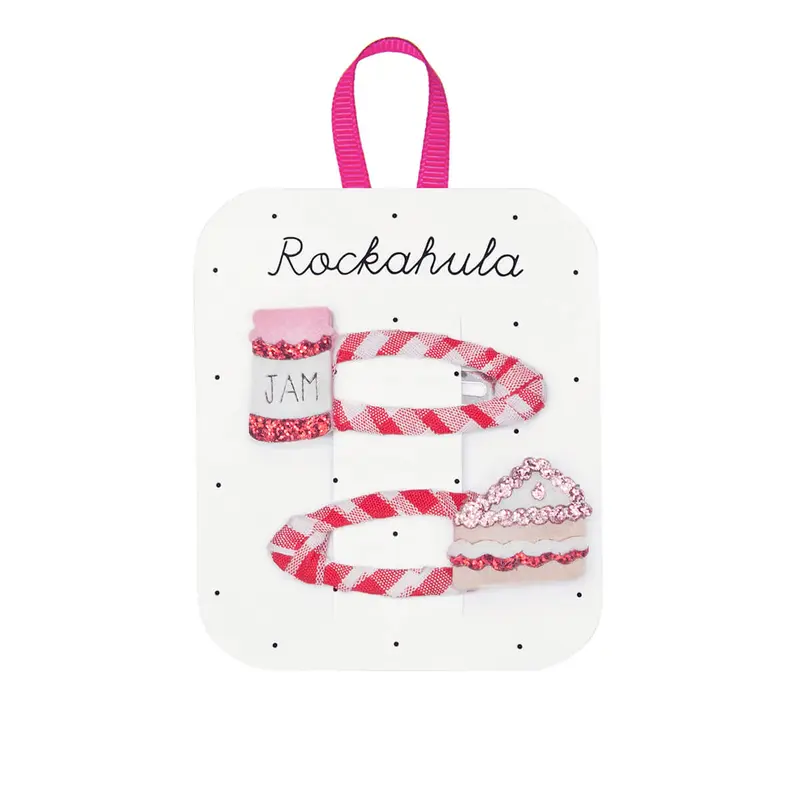 Jam And Cake Gingham Hair Clips by Rockahula
