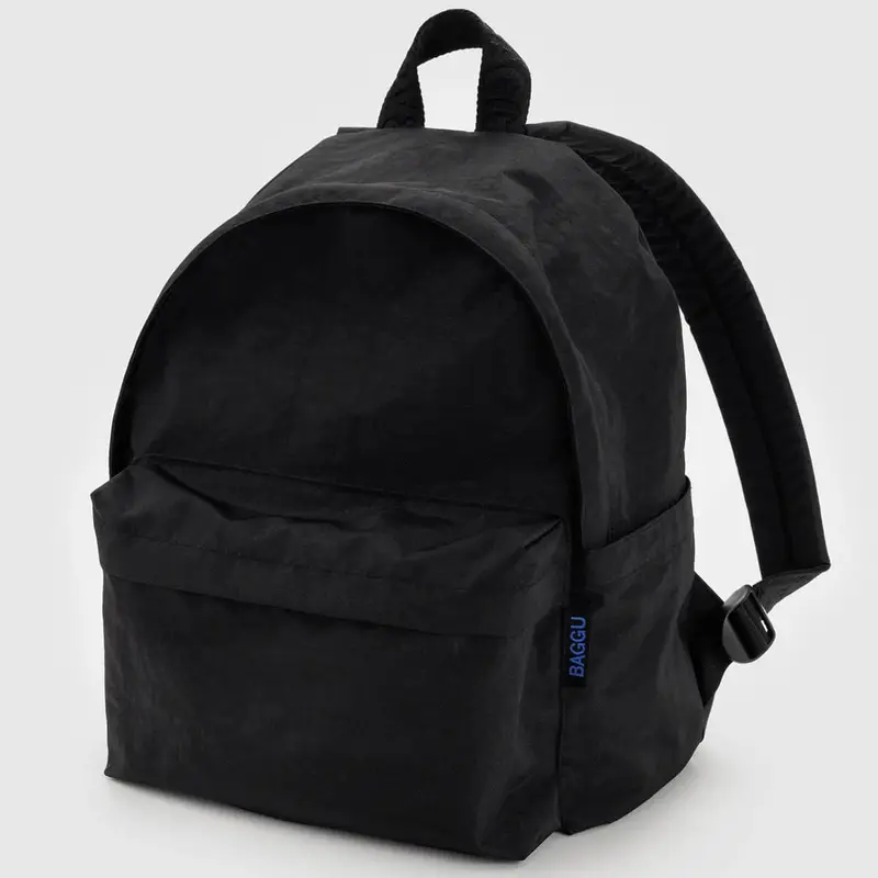 Medium Nylon Backpack in Black by Baggu