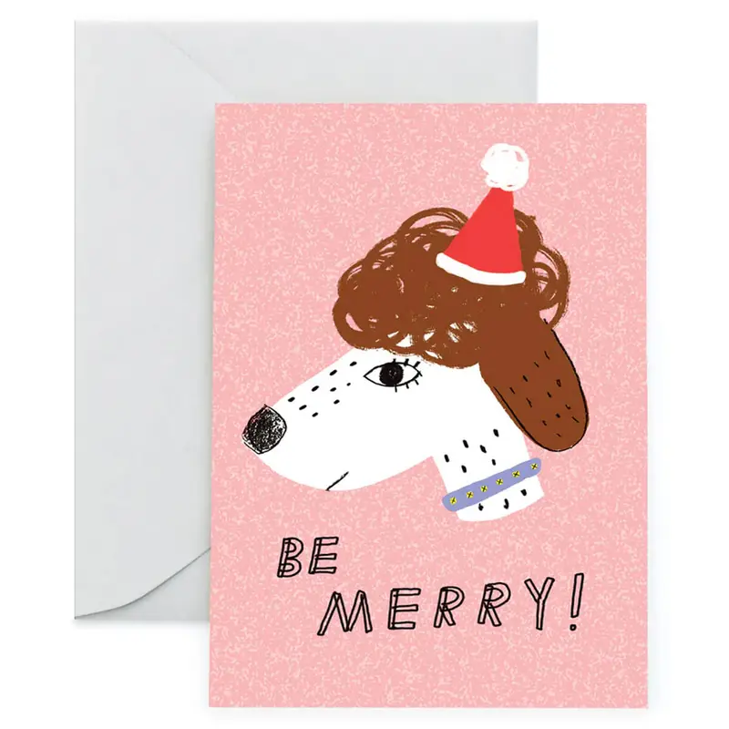 Merry Pooch Christmas Card by Carolyn Suzuki for 1973