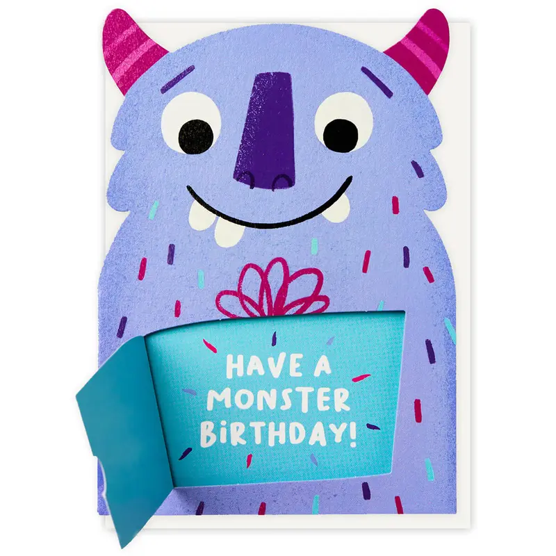 Monster Birthday Greetings Card by Stormy Knight