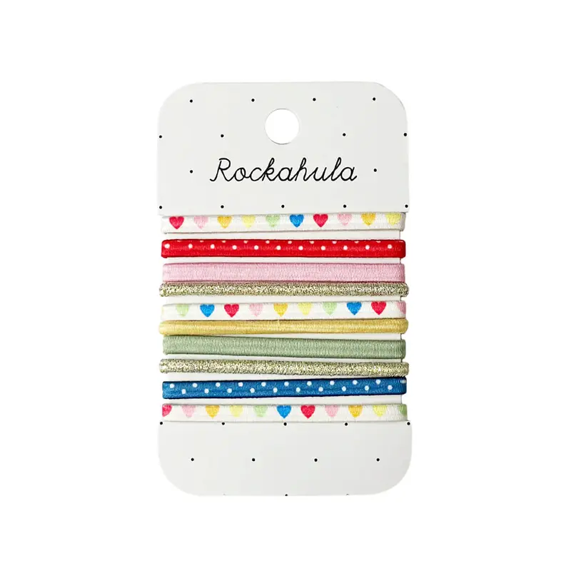 Rainbow Hearts Elastic Pony Pack by Rockahula