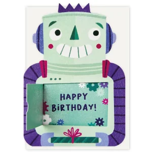 Robot Birthday Greetings Card by Stormy Knight