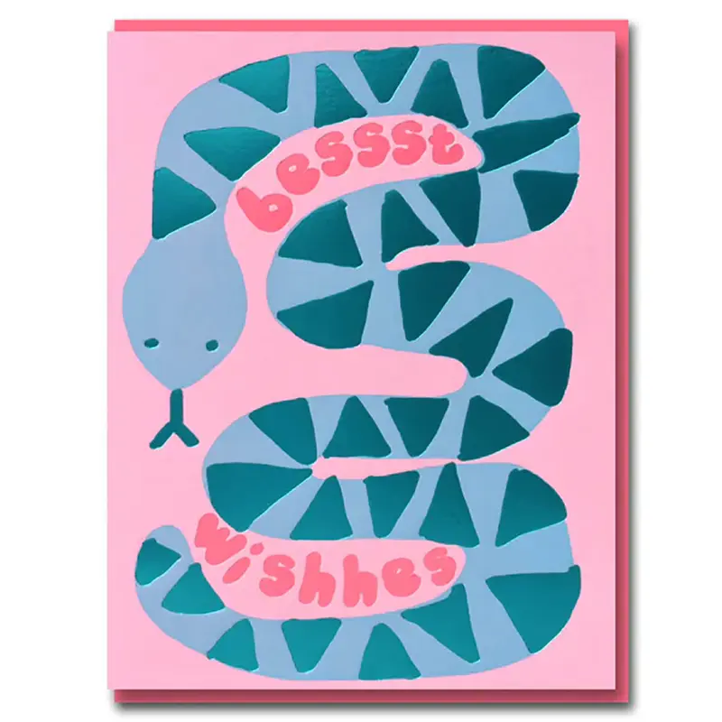 Snake Greetings Card by Emma Emmerson for 1973