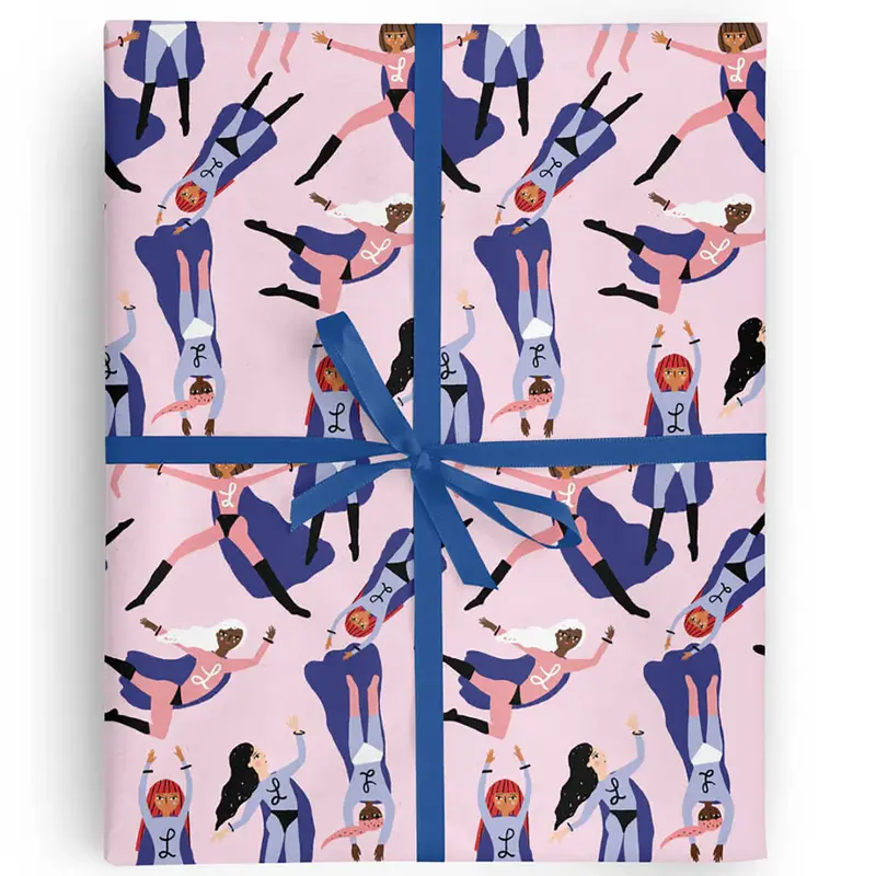 Superheroes Gift Wrap By Carolyn Suzuki for 1973