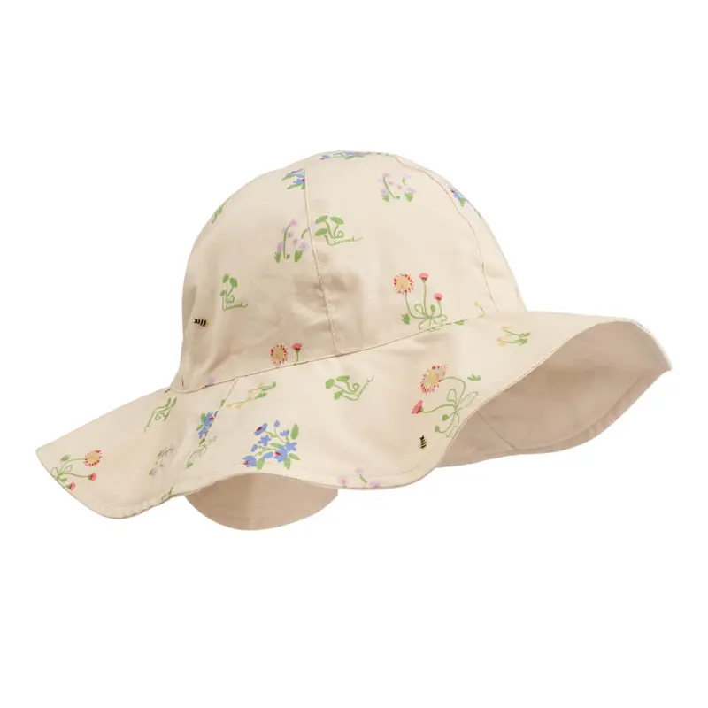 Amelia Reversible Sun Hat in Flora Sandy by Liewood - Last Ones In Stock - 3-12 Months