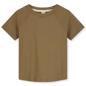 Crew Neck T Shirt in Peanut by Gray Label