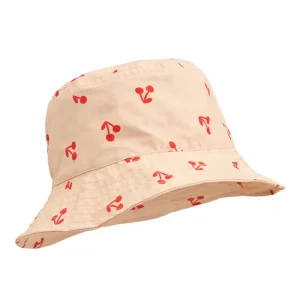 Damon Printed Bucket Hat in Cherries / Apple Blossom by Liewood - Last Ones In Stock - 6-12 Months