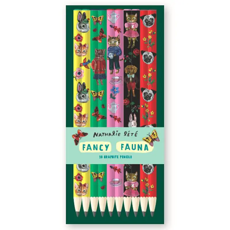 Fancy Fauna Pencils by Nathalie Lt