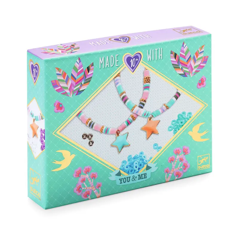 Heishi Stars You And Me Twin Bracelets Craft Kit by Djeco